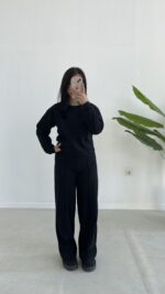 Palton Selanik İkili Takım - Siyah - Görsel 2