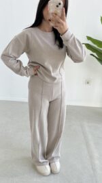 Palton Selanik İkili Takım - Taş - Görsel 5