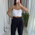 Parla Siyah Şalvar Pantolon