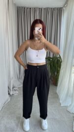 Parla Siyah Şalvar Pantolon