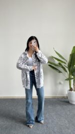 Pattaya Keten Gömlek - Kahve - Görsel 5