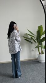 Pattaya Keten Gömlek - Kahve - Görsel 3