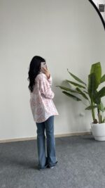 Pattaya Keten Gömlek - Turuncu - Görsel 3