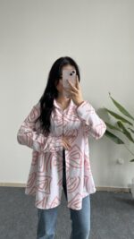 Pattaya Keten Gömlek - Turuncu - Görsel 2