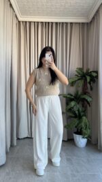 Perla Fiyonklu Süveter (Taş) - Görsel 3