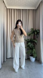 Perla Fiyonklu Süveter (Taş) - Görsel 5