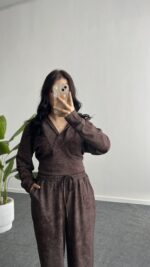 Polera İkili Takım - Kahverengi - Görsel 4