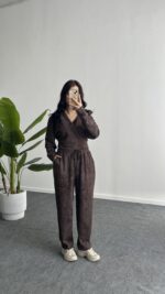 Polera İkili Takım - Kahverengi - Görsel 2