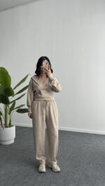 Polera İkili Takım - Taş - Görsel 7