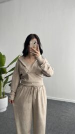 Polera İkili Takım - Taş - Görsel 4