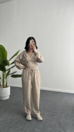 Polera İkili Takım - Taş - Görsel 6