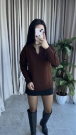 Polo Yaka Kahve Triko