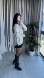 Polo Yaka Taş Triko - Görsel 6