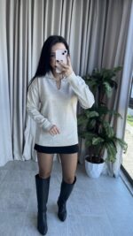 Polo Yaka Taş Triko