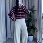 Pomel Sakallı Bordo Hırka