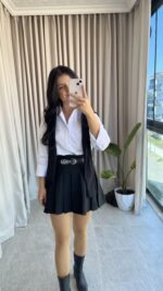 Premium Kalite Kemerli Etek ( Şortlu) - Görsel 6