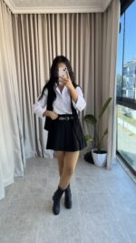 Premium Kalite Kemerli Etek ( Şortlu) - Görsel 5