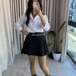 Premium Kalite Kemerli Etek ( Şortlu)