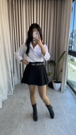 Premium Kalite Kemerli Etek ( Şortlu)