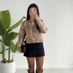 QU Premium Kalite Bakır Varaklı Hırka