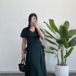 Silla Kuşak Detaylı Elbise - Zümrüt