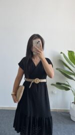 Siyah Fsto Elbise - Görsel 2