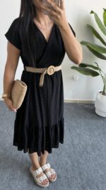 Siyah Fsto Elbise - Görsel 6