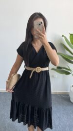 Siyah Fsto Elbise - Görsel 3