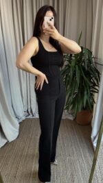 Siyah Korse Görünümlü Askılı Takım - Görsel 4