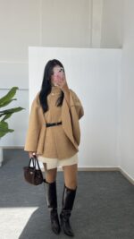 Solera Buklet Kemerli Panço - Camel - Görsel 4