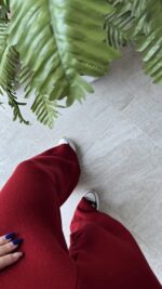 Triko Bordo Pantolon - Görsel 5