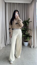 Triko Ekru Pantolon - Görsel 4