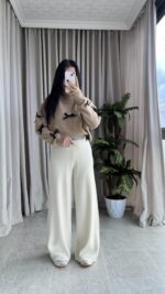 Triko Ekru Pantolon - Görsel 3