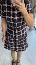 Yuna Vatkalı Tüvit Elbise - Görsel 6