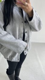 Westo Kaşe Bomber Ceket - Gri - Görsel 5