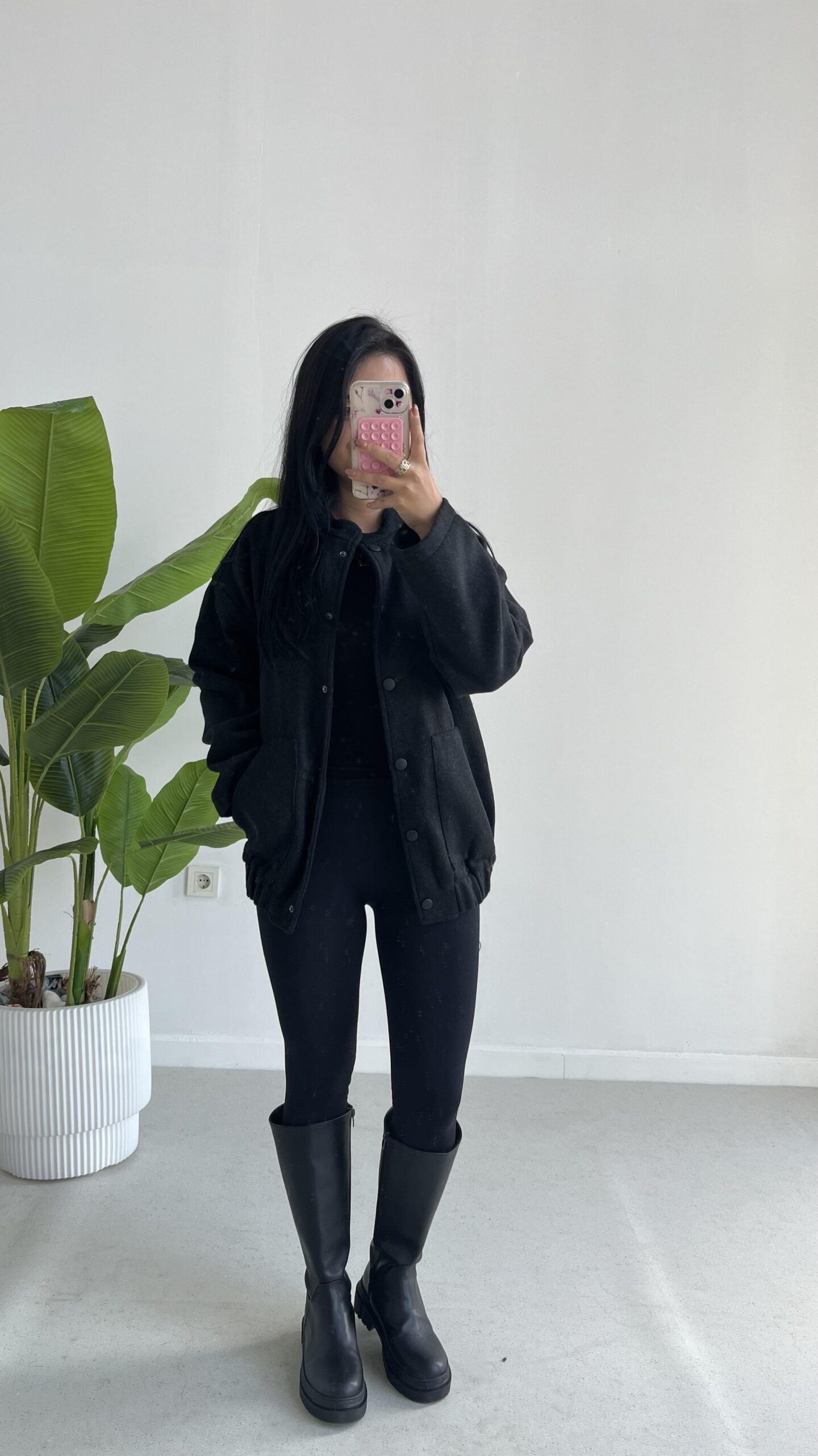 westo-kase-bomber-ceket-siyah-b9a-4c.jpeg Westo Kaşe Bomber Ceket - Siyah - Görsel 1