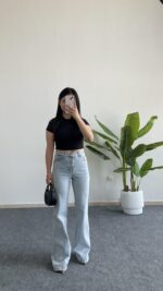 Zımba Boncuk Detaylı Crop - Siyah - Görsel 7